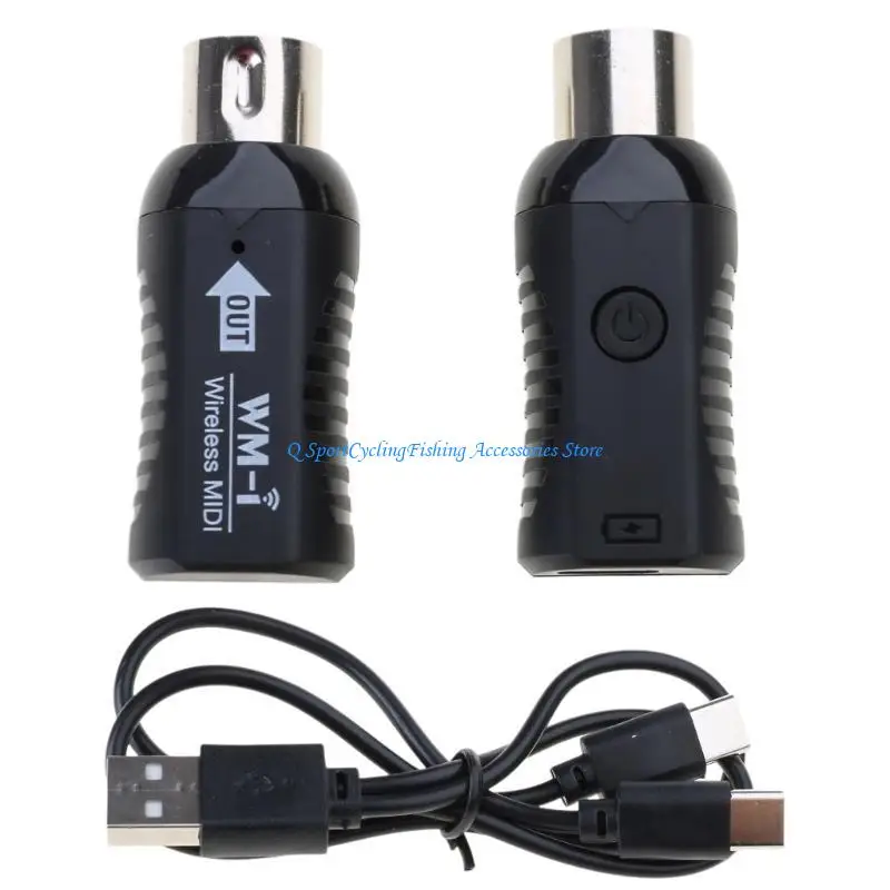 5 PIN Low Latency Wireless MIDI Adaptor MIDI Guitar System Receiver Transmitter