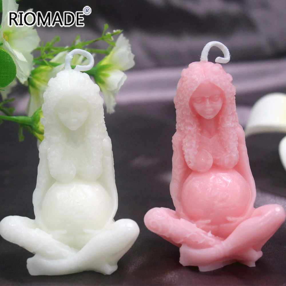 Mother Earth Shape Scent Candle Festival Atmosphere Highlights Small Gift 3D Gaia Goddess Model Handmade Candles