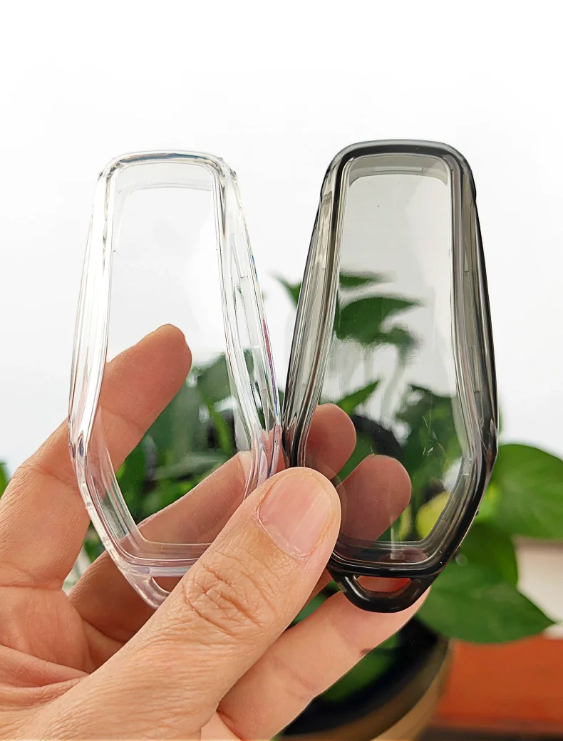 New Transparent Tpu Car Key Case for BYD Atto 3 Han EV Dolphin 4 Buttons Remote Control Protect Cover Auto Accessories