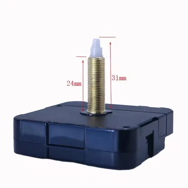 Quartz DIY Wall Clock Replacement Movement Kit - Adjustable Shaft Length for Various Dial Thicknesses