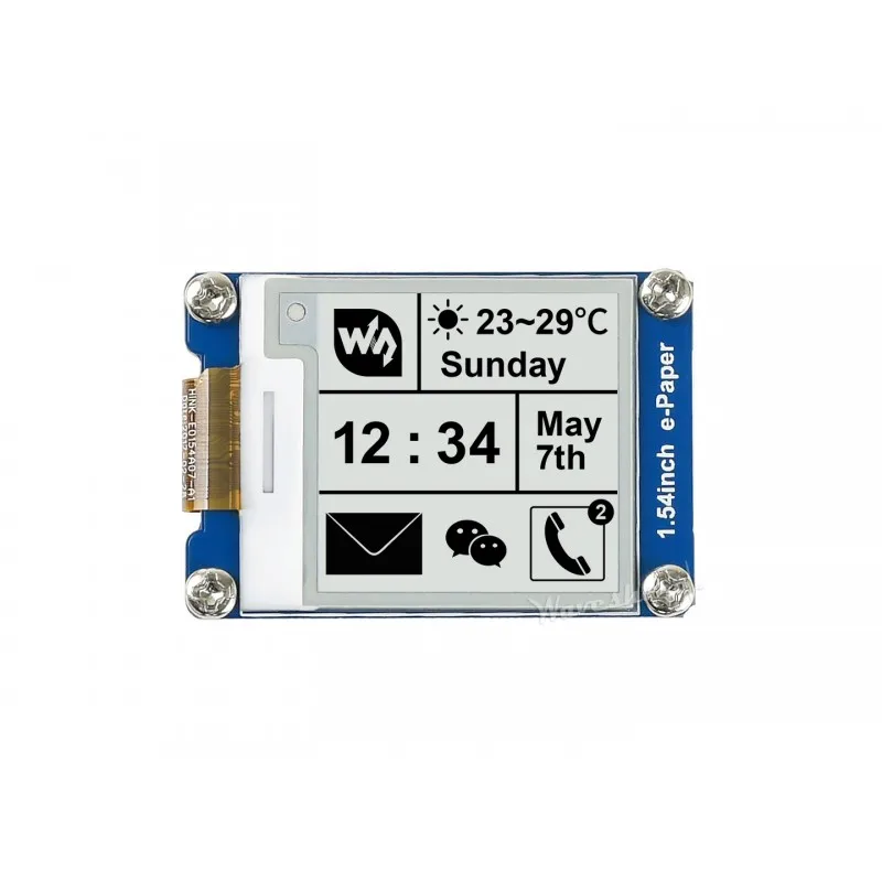5pcs Waveshare 1.54inch E ũ ÷   /Jetson /Arduino/STM32, SPI Interface200x200