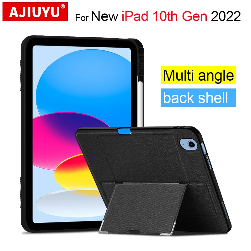 Custodia Per Ipad 10Th Generation 2022 Custodia Protettiva Per Tablet Per Ipad 10 Gen 10.9 "A2696 A2757 Custodia Posteriore Per Cavalletto Per Tablet 