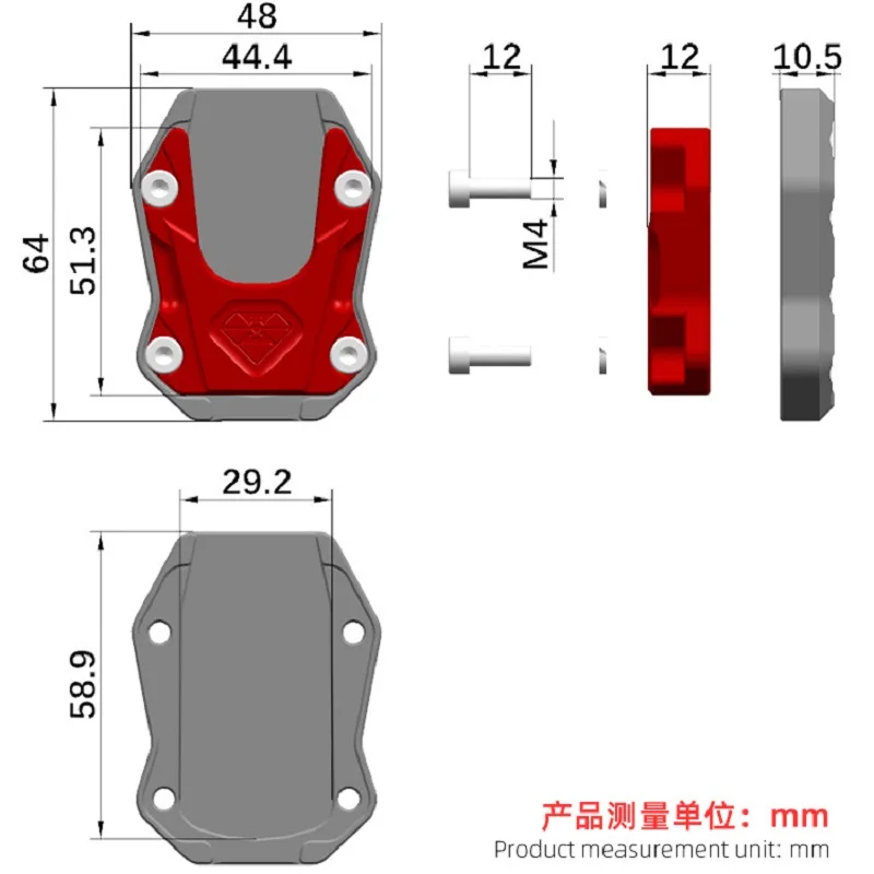 Spirit Beast Motorcycle Foot Accessories For HONDA PCX 150 160 125 ADV 150 Stand Pad Extension Side Support