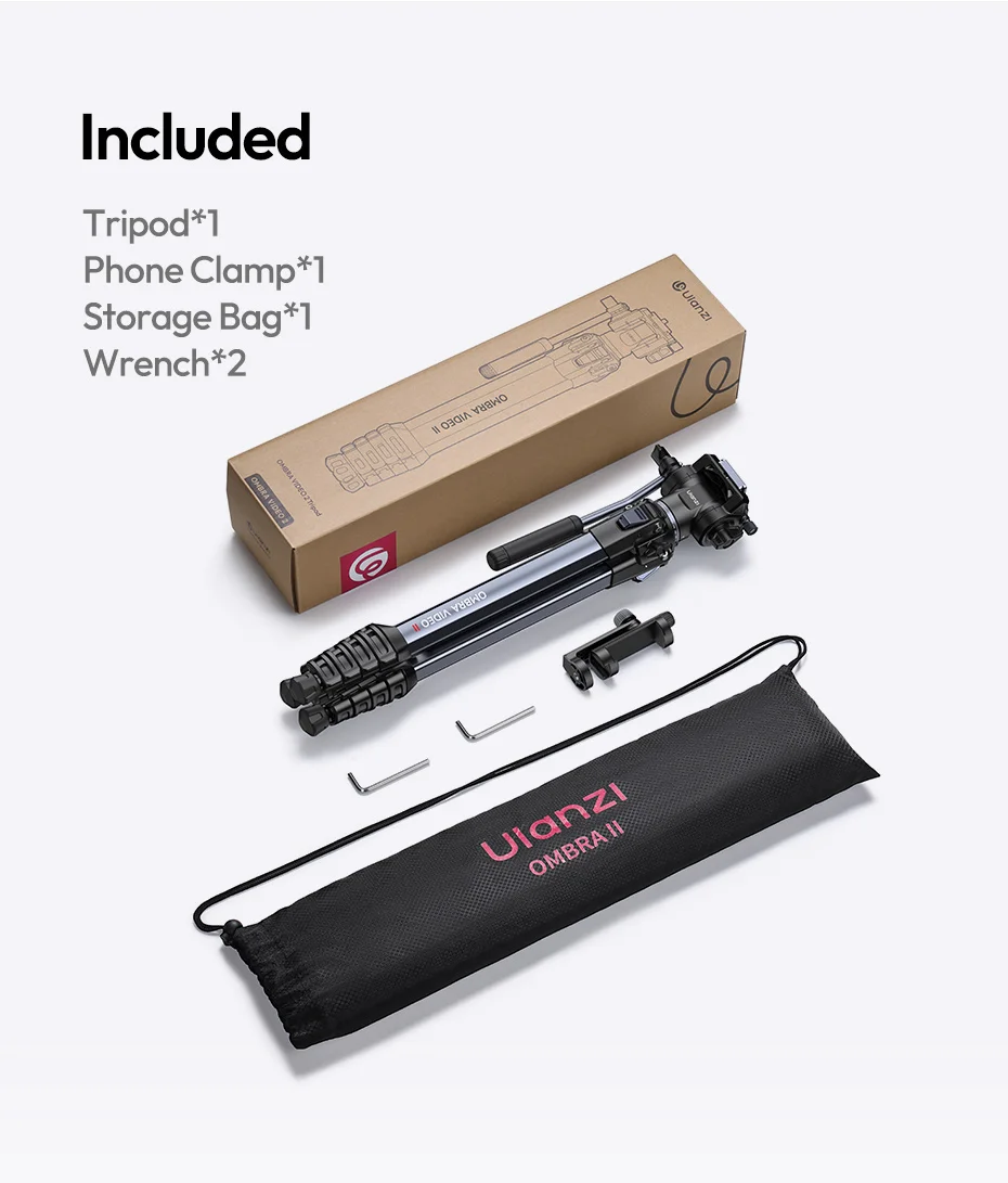 OMBRA VIDEO II 1.57M Travel Tripod with 360° Panoramic Ball Head Arca Quick Rele