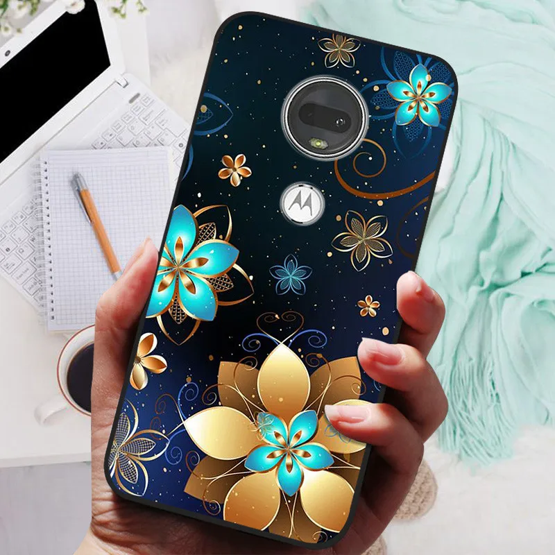 Stylish Soft TPU Protective Case - Fashionable Painted Cover for Motorola Moto G7 Series