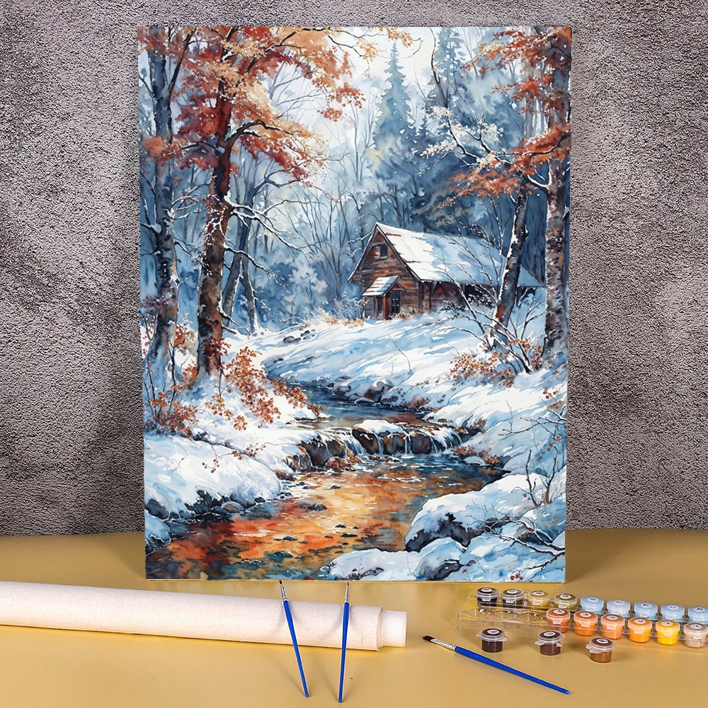 12 arti creative con magneti in legno & Kit di pittura artigianale per bambini, decora il tuo