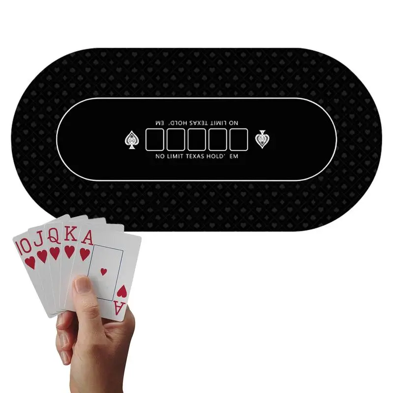 Game Table Cover 120x60cm Texas Holdem Poker Mat Card Table Covers Poker Mat For Top For Party Fundraisers Theme poker table cover