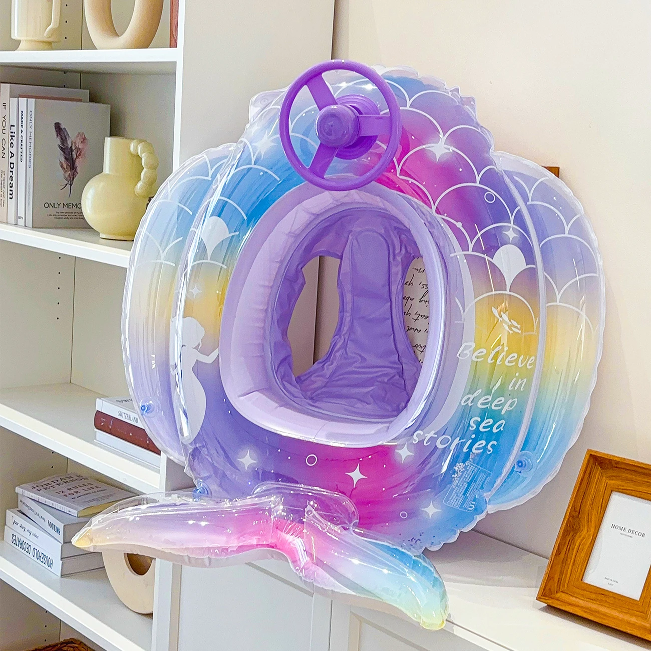 1PC Toddler Pool Floats age 1-5 Little Mermaid Toys,Baby Float Toddler Floaties,Swim Float pool Float 4