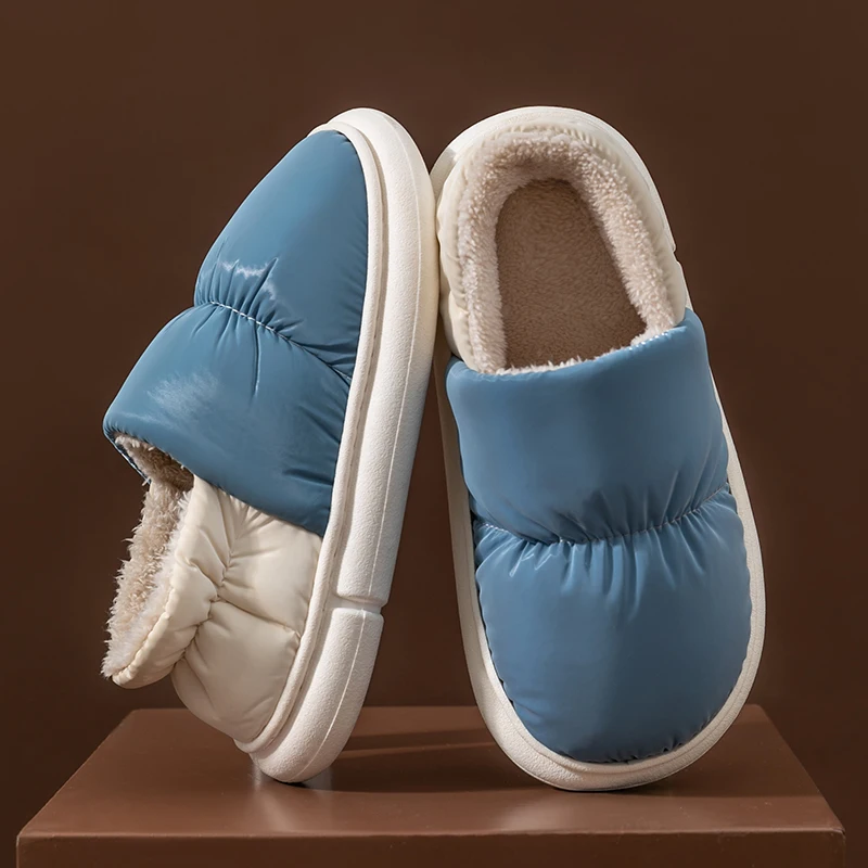 Pantofole Chiuse Uomo Pantofole Chiuse In Peluche Per Donna - Antiscivolo, Calde, Lavabili In Lavatrice Pantofole Invernali - Foto 8