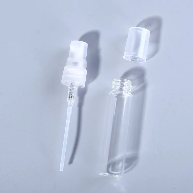 Mini Perfume Bottle 2ML 3ML 5ML 10ML Clear Mini Perfume Glass Bottle Empty Cosmetics Bottle Sample Test Tube Thin Glass Vials Amber