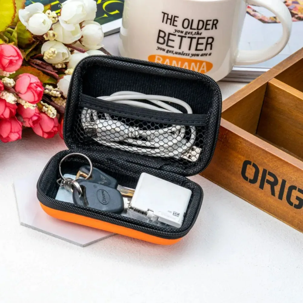 

1pcs Car Waterproof Storage Box Waterproof Case for Headphones Case Portable Storage for Memory Card USB Data Cable Bag