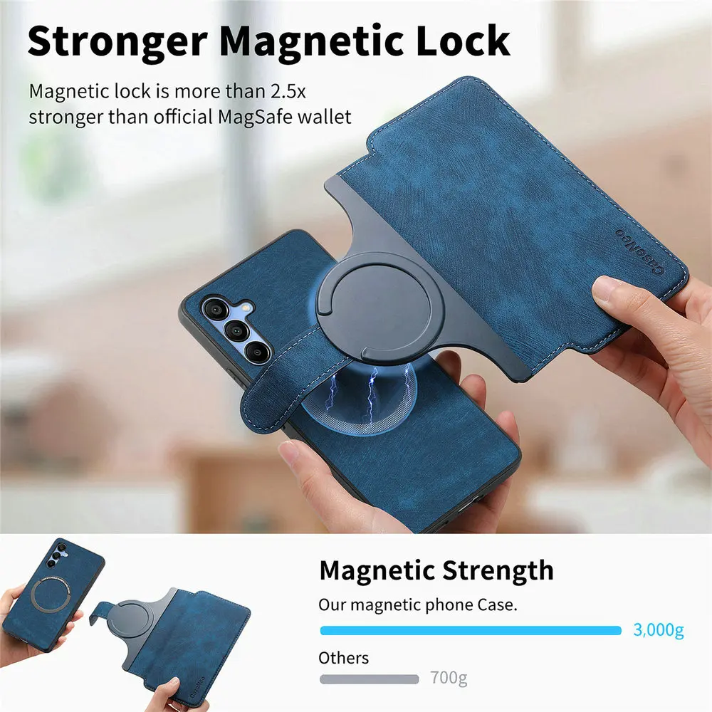 Luxury Detachable 2-in-1 Leather Book Cover Phone Case