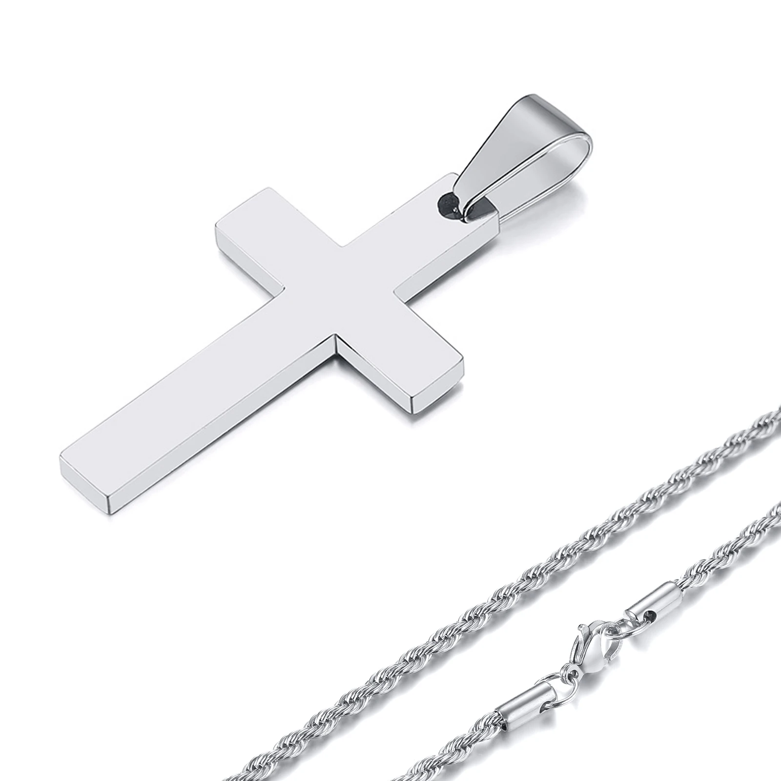 Men's Waterproof Cross Necklace Men Cross Necklace Silver Cross Necklace  Boys Cross Necklace Stainless Steel Cross Pendant Mens Cross Chain - Etsy | Cross  necklace silver, Mens cross necklace, Cross necklace