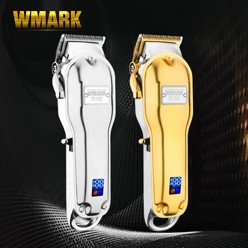 

WMARK NG-2020B Electric Hair Trimmer All-metal Cordless Professional Hair Clipper 2500mAh Rechargeable Barber Shaving Machine
