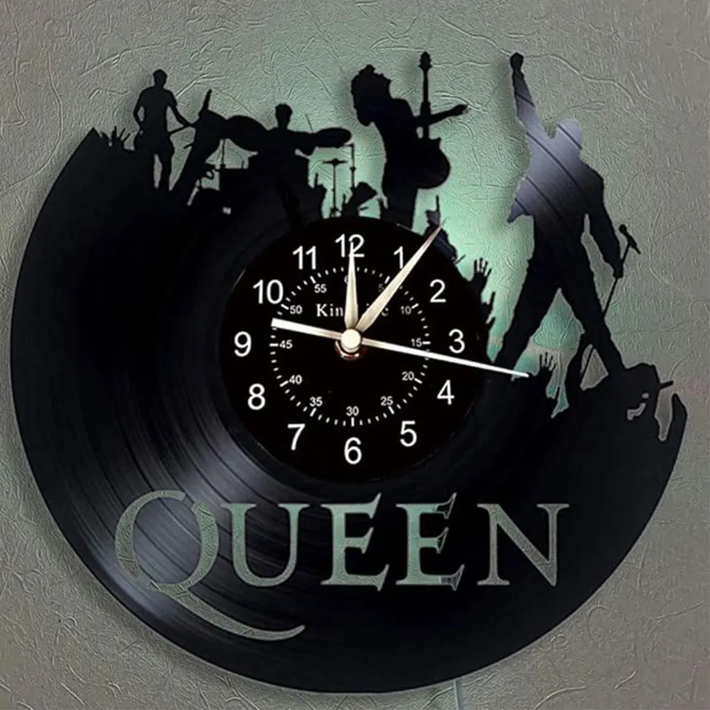 

Clock Home Exquisite Craft Accurate Timing Enhances Home S Aesthetics Record Wall Clock Rust-proof