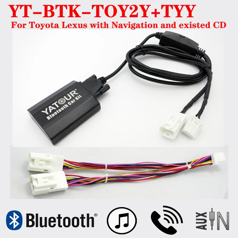 

Высококачественный музыкальный плеер Yatour BTK Qualcomm Bluetooth для Toyota Camry Corolla Lexus, радио с навигацией и CD