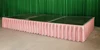 White Pleated Table Skirt Wedding Backdrop Curtains for Table Clothes Table Cover Wedding Stage Table Skirting for Event Party 5