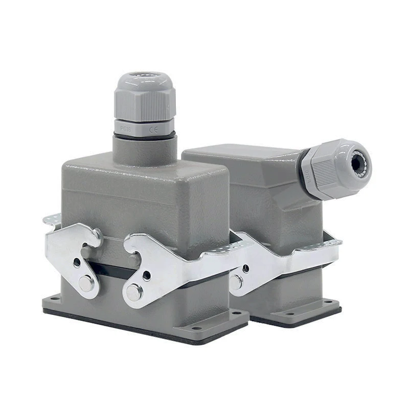 Conectores Resistentes Hdc-he0101 f m 10pin Conexão de Parafuso 400v 500v 16a Tomada Retangular Industrial do Conector da Aviação
