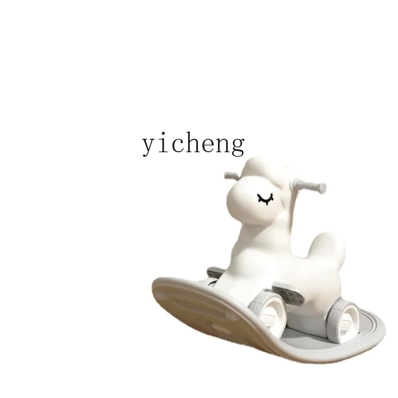 

YY Children's Trojan Rocking Horse Luge Two-in-One Rocking Chair One-Year-Old Baby Rocking Horse