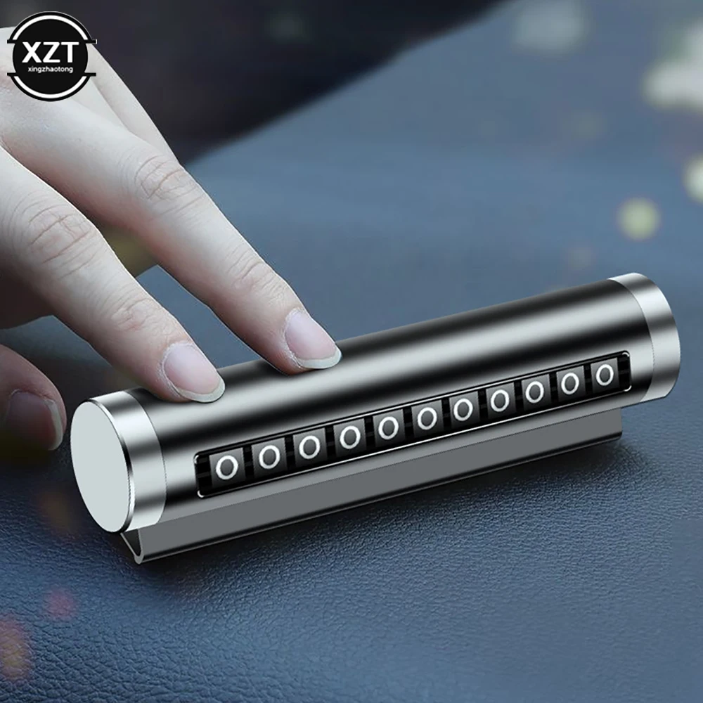 Car Temporary Parking Card Number Plate Sticker Phone Number Hidden Sign Cards Parking License Plate Automobile Stop Accessories