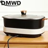 DMWD Electric Split Hot Pot Multifunctional Cooking Pot BBQ Grill Barbecue Oven Plate Non-stick Frying Pan Food Cooking Soup Pot 5