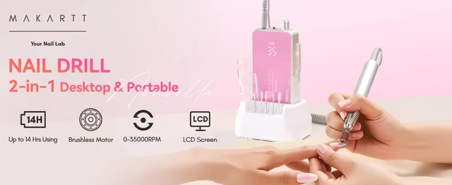 電動ネイルマシン 35000RPM 充電式ネイルドリルマシン、マニキュア用
