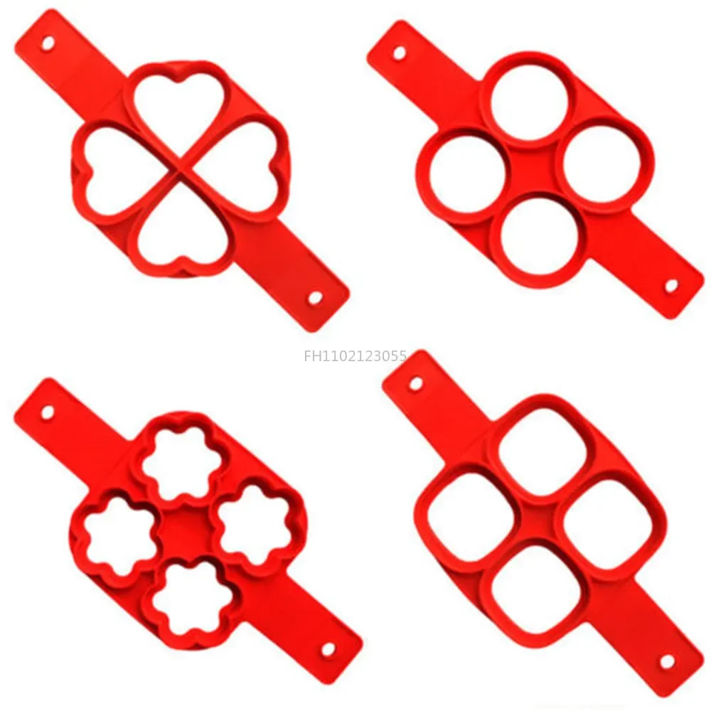 1PCS Fried Egg Mold Pancake Mold Maker Silicone Forms Non-stick Simple Operation Pancake Omelette Mold Kitchen Accessories