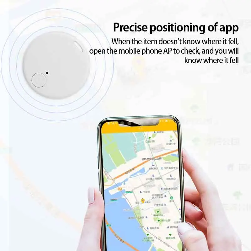 GPS Locator 1/2PCS Liwhealth Mini GPS Anti Lost Tracker Air Tag For Car Key Children Kids Finder Tag For Apple Android Phone GPS