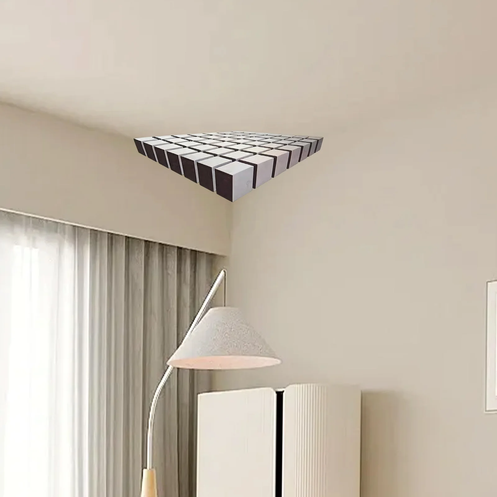 3D Illusion Wall Sticker Waterproof Removable Corner Decal Creative Optical Illusion Maze Cube Wall Art Home Room Decor Stickers