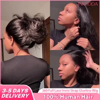 Invisi Strap Snug Fit 360 Full Lace Wig HD Transparent Lace Frontal Body Wave Glueless Human Hair Ready To Wear Wig For Women