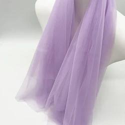 Elegant Purple and Pink Soft Tulle Fabric for Weddings and Celebrations (Lavender)