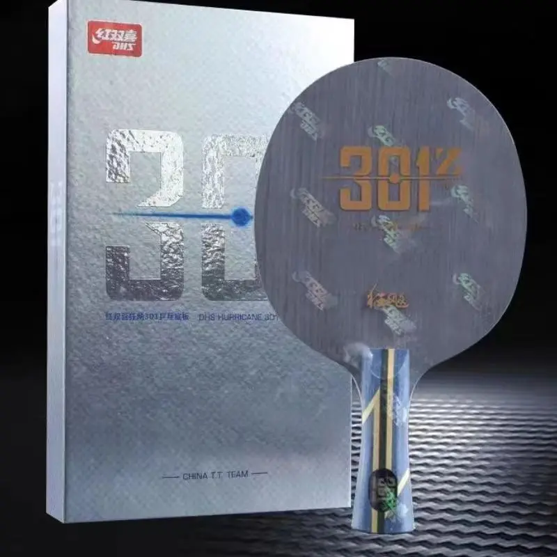 Original DHS Hurricane 301 Z Table Tennis Blade 5 Wood 2 Internal ZC Fiber Ping Pong Blade H-301Z Original Box Pack