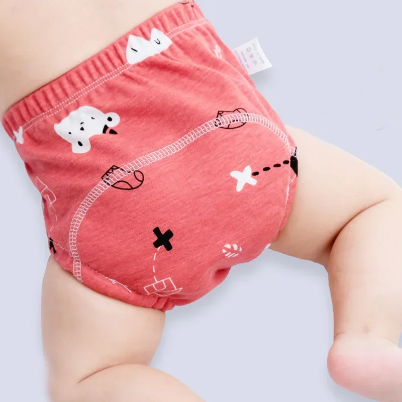 6 Layers of Waterproof and Reusable Cotton Baby Training Pants Baby Shorts Underwear Diapers
