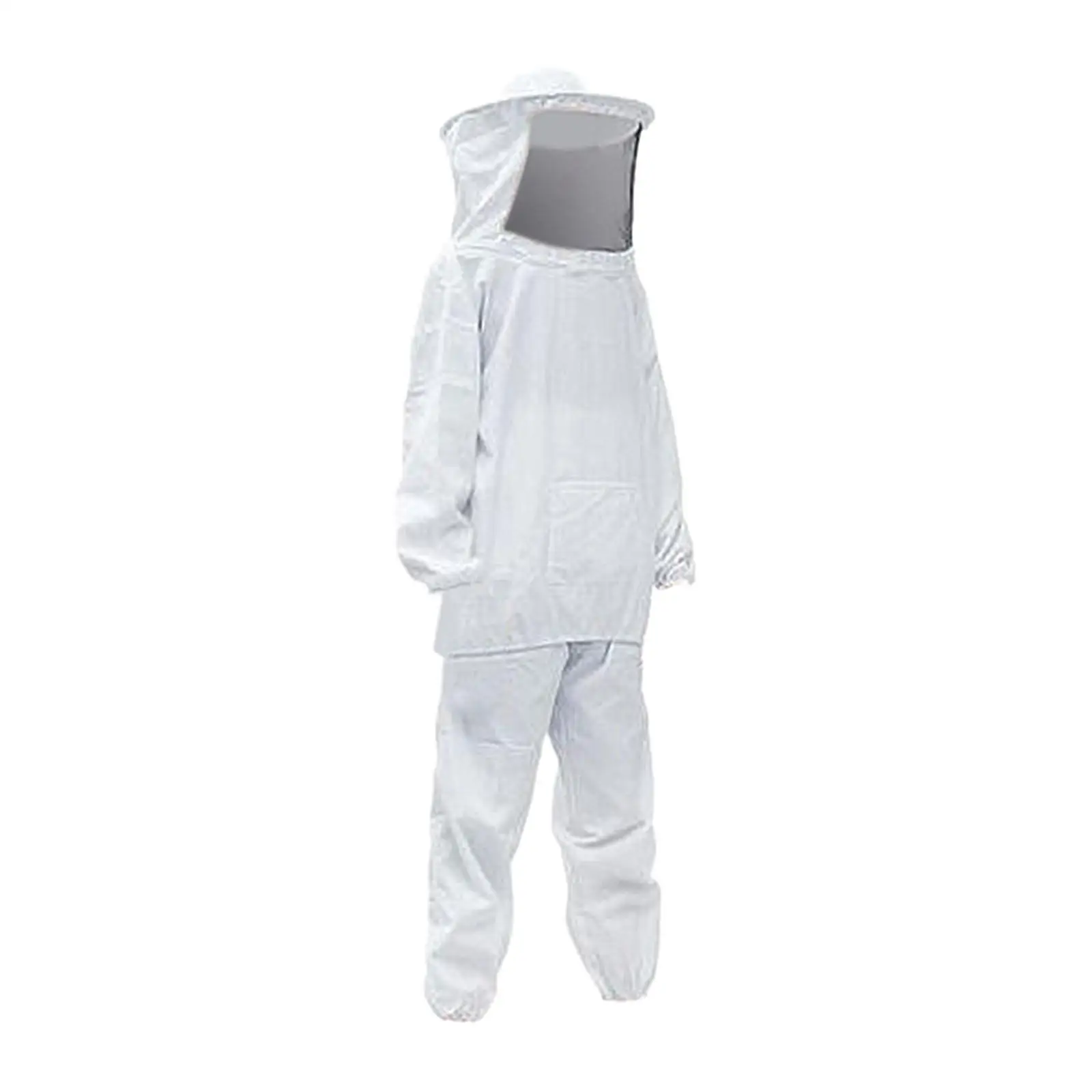 Beekeeping Suit for Beekeeper with and Pants Breathable White Woman Man