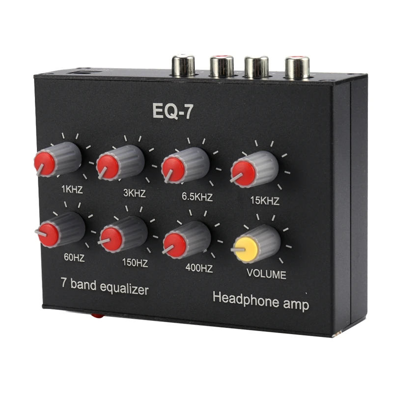 EQ-7 자동차 오디오 헤드셋 앰프 2 채널 오디오 믹서 이퀄라이저 디지털 사운드 이퀄라이저