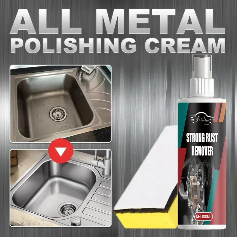 Car Cleaner Stain Removal Polishing Iron Powder Rust Remover Aluminum Alloy Restoration paint rust remover rust remover spray metal rust remover rust remover converter