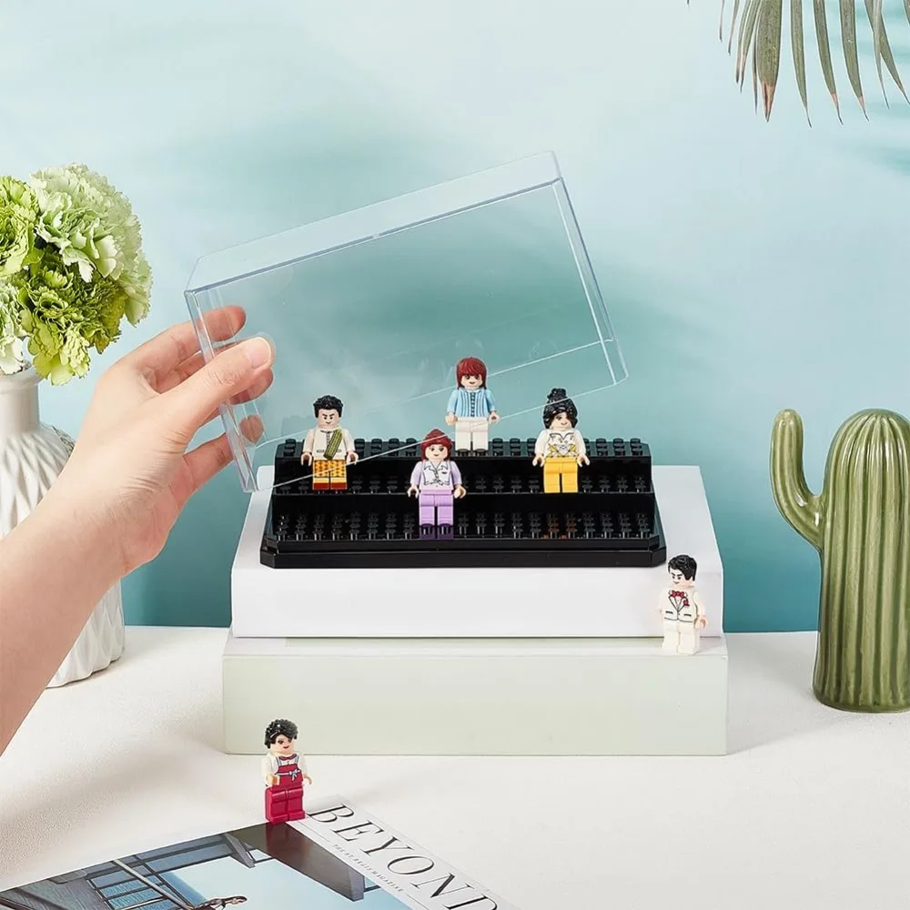 1 Box Acrylic Minifigure Display Case for Cube Models Gifts Storage