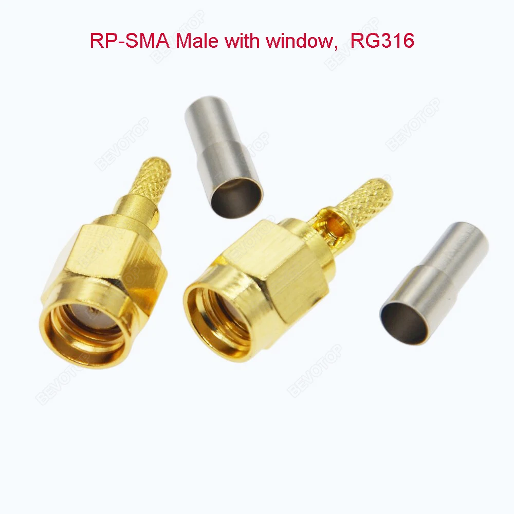 RP-SMA/SMA Male with Window Connector 2