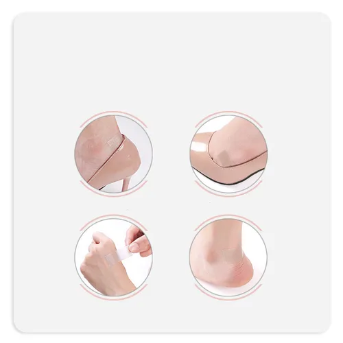 보이지 않는 내마모성 방지 힐 패치 스티커, 실리콘 젤 흉터 피부 석고, 찢을 수 있는 대용량 방수 테이프 붕대, 100cm/롤 5