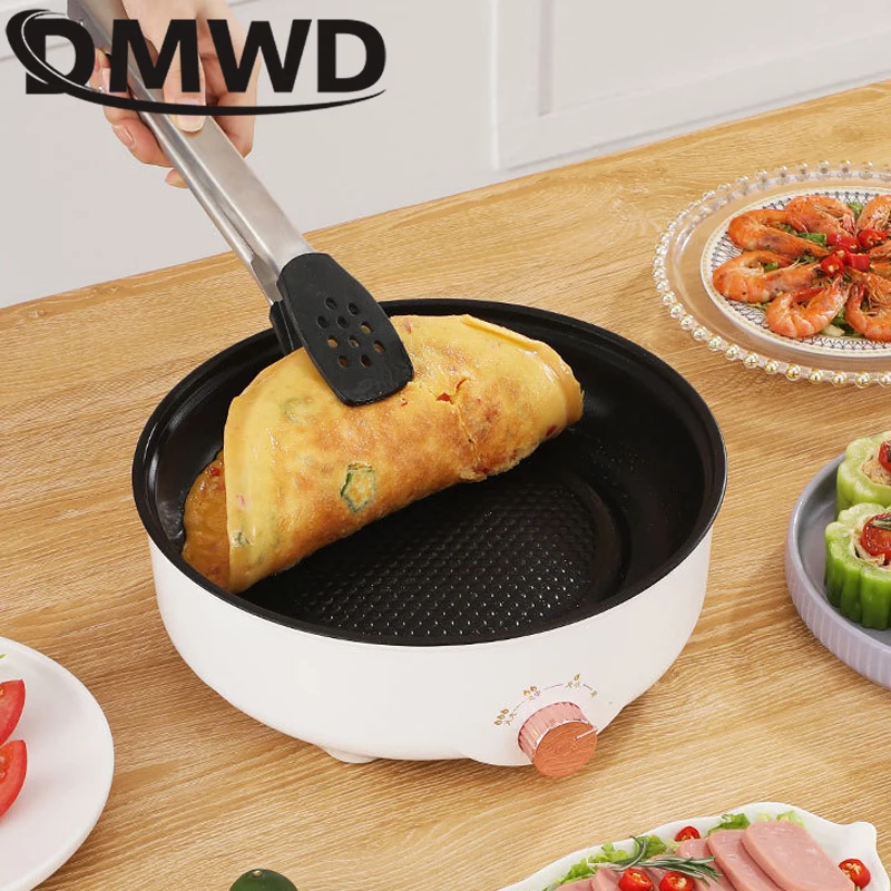 Multifunction Electric Barbecue Stove Steak Grill Non-stick Multicooker Skillet Eggs Soup Cooking Pot Hotpot Noodles Cooker EU 4