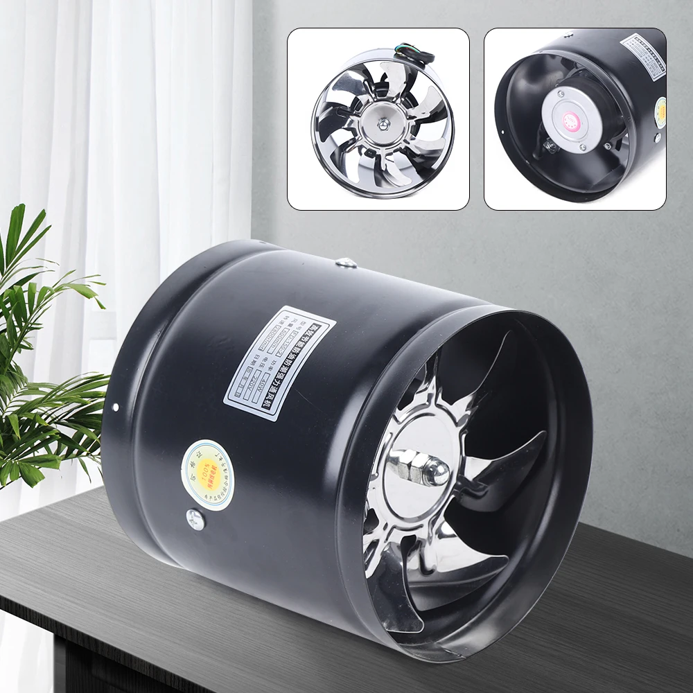 Ventilateur d'extraction 40W, ventilateur d'extraction de cuisine d'hôtel, avec 7 pales de ventilateur, 2800r/min, débit d'air 352.94CFM, pour ventiler et nettoyer l'air