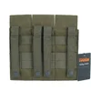 Tactical Molle M4 Triple Magazine Pouch Airsoft AK AR M4 M16 Rifle Paintball Magazine Pouches Mulit-Tool Holder 6