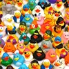 Assortment Rubber Duck Toy Baby Bathing Toys Duck Shower Squirt Toys Summer Beach and Pool Activity Gift For Children 6