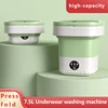 8L Portable Folding Washing Machine Bucket for Clothes Socks Underwear Cleaning Washer Portable Small Travel Washing Machine 4