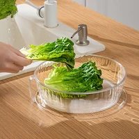 Couvercle alimentaire pour micro-ondes, couvercle de plaque de service, couvercle anti-éclaboussures pour micro-ondes, Surface lisse transparente avec poignée, couvercle pour micro-ondes de 10 pouces 3