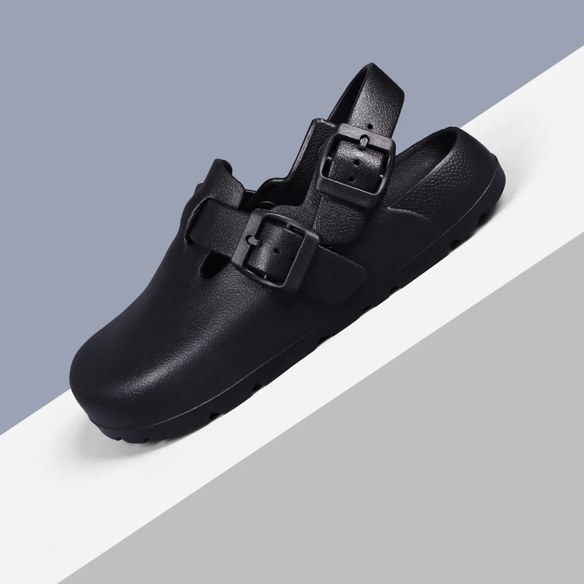 Women Platform Heels Buckle Mules Waterproof Lightweight Chef Shoes Image 10