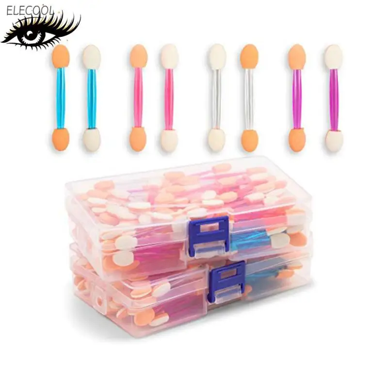 

Boxed Double-headed Sponge Eyeshadow Stick Disposable Latex Eyeshadow Brush Manicure Smudge Brush Stick Makeup Tool