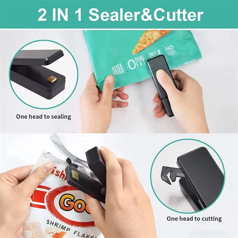 Xiaomi Charge Sealer Bag Plastic Package Sealer Heat Food Close Bags Portable Sealing Machine Thermal Bag Sealer Storage Food