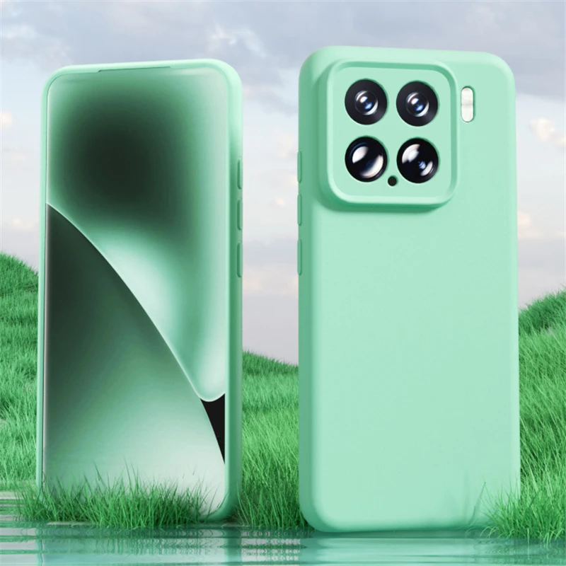 Shockproof Liquid Silicone Magnetic Wireless Charging Case - Solid Color Cover