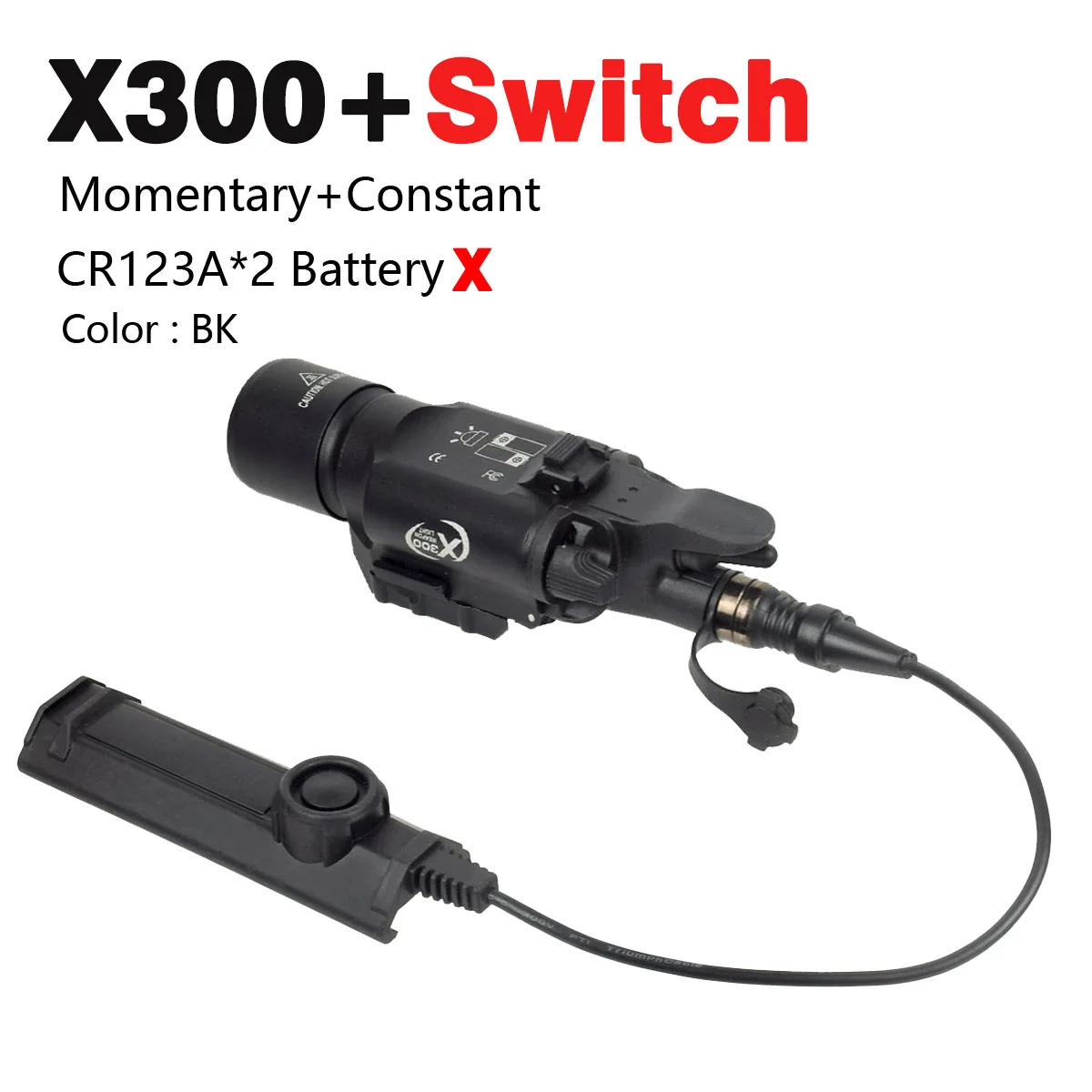 Enhanced Tactical LED Flashlight with Dual Switch and IR Capability for Outdoor and Hunting Use